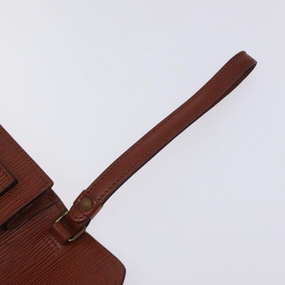 LOUIS VUITTON Epi Serie Dragonne Hand Bag Brown M52618 - Picture 9 of 16
